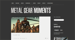 Desktop Screenshot of metalgearmoments.com